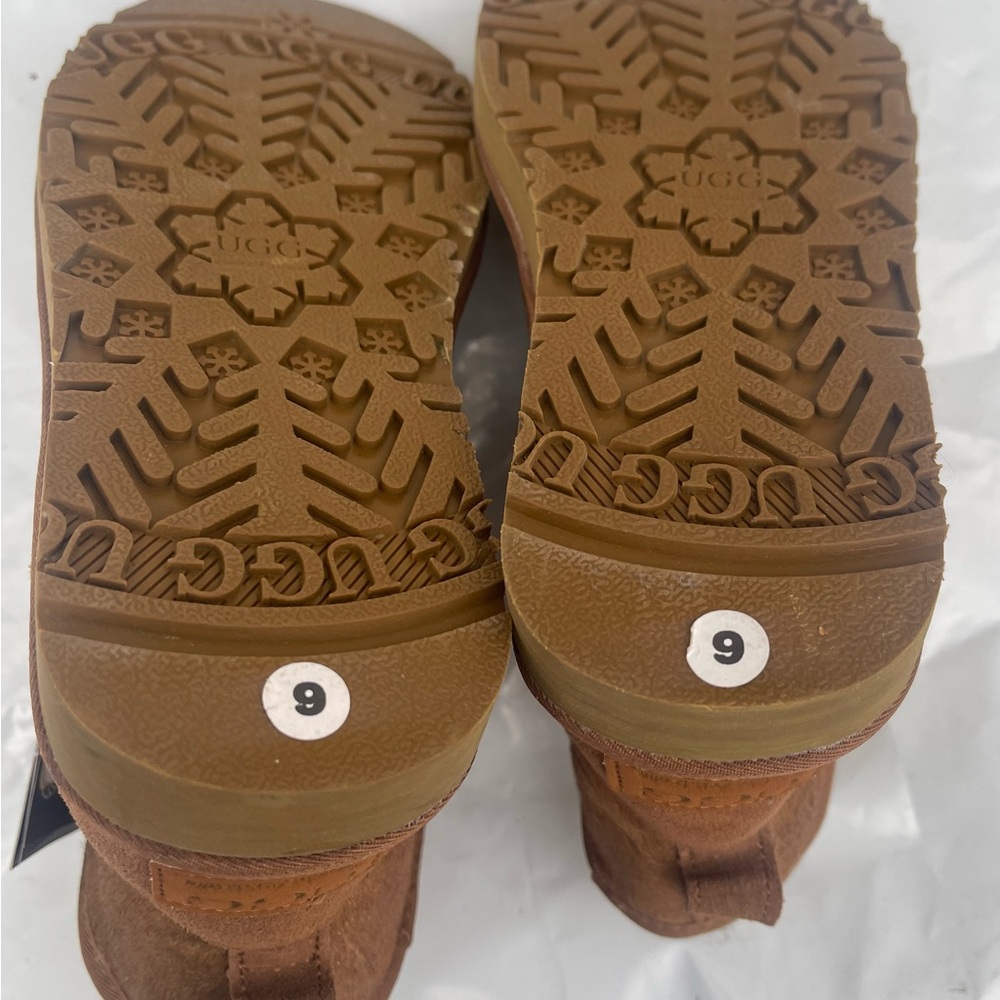 UGG CLASSIC ULTRA MINI CHESTNUT BOOTS Sheepskin Footwear NWOT - Picture 8 of 10